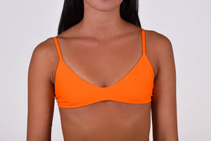 MOTU SWIM - FLORES Top - Tangerine